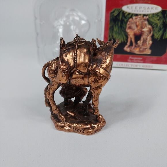 Hallmark Ornament The Old West Prospector ~ Gold Mining 2nd‎ 2 in Series 1999 - Picture 4 of 7